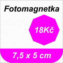 Fotomagnetka 7,5x5 cm